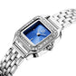 Sk Silver Blue Face Lady Watch
