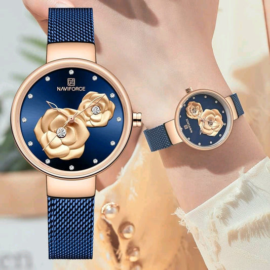 Naviforce Stylish Metallic Bracelet Watch